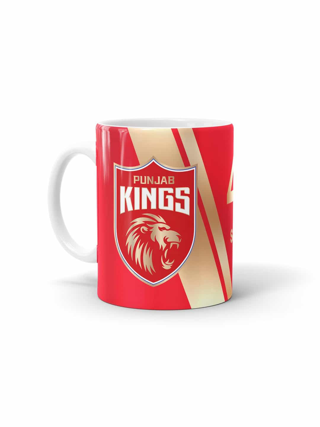 

macmerise White & Red Printed Ceramic Matte Mug 330 ml