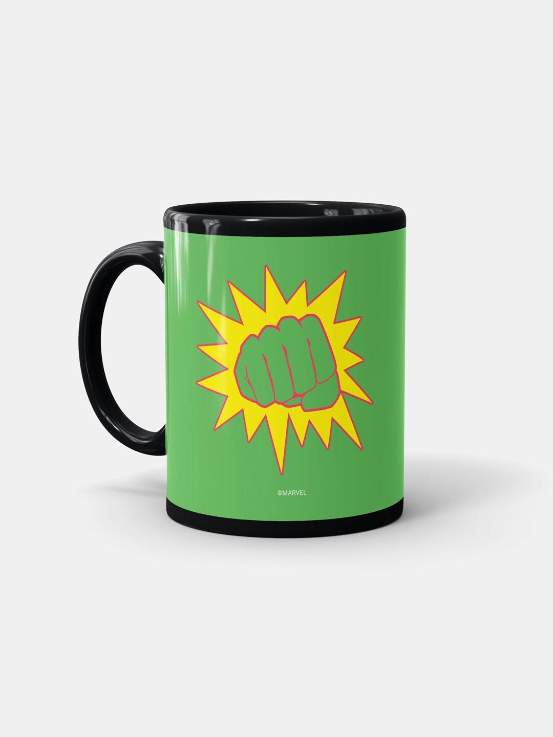 

macmerise Black & Green Printed Ceramic Matte Mug 330 ml