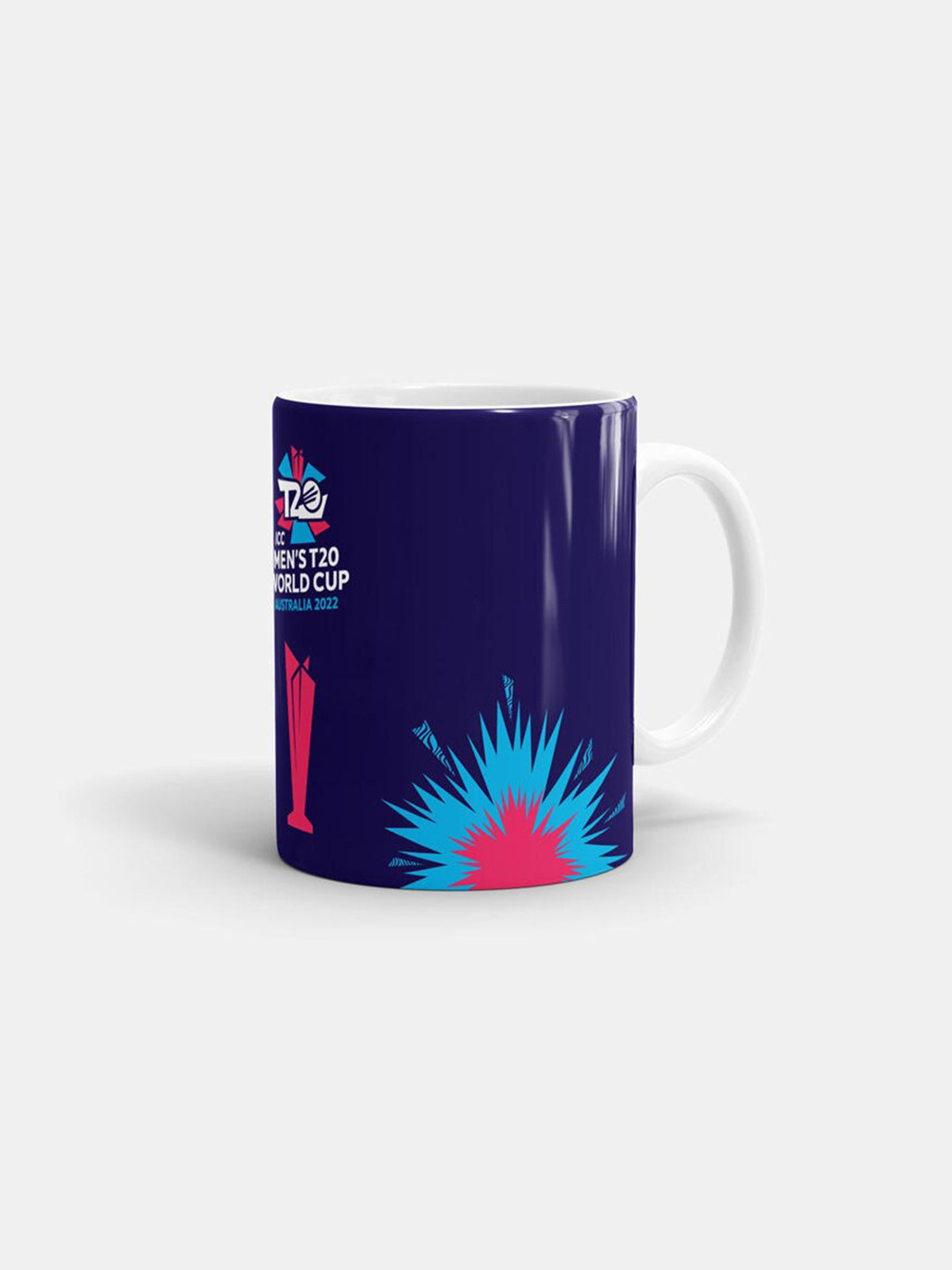 

macmerise White & Blue Printed Ceramic Matte Mug 330 ml