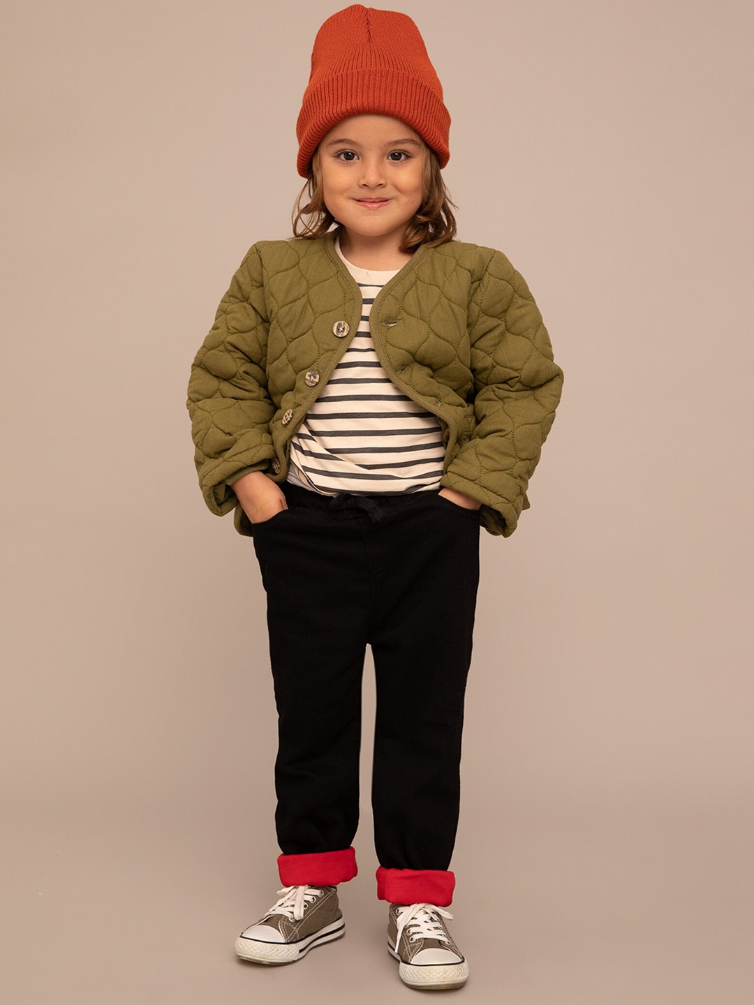 

DeFacto Kids Girls Chinos Pure Cotton Trousers, Black