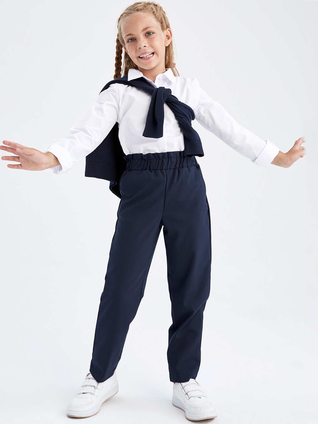 

DeFacto Girls Navy Blue Joggers Trousers