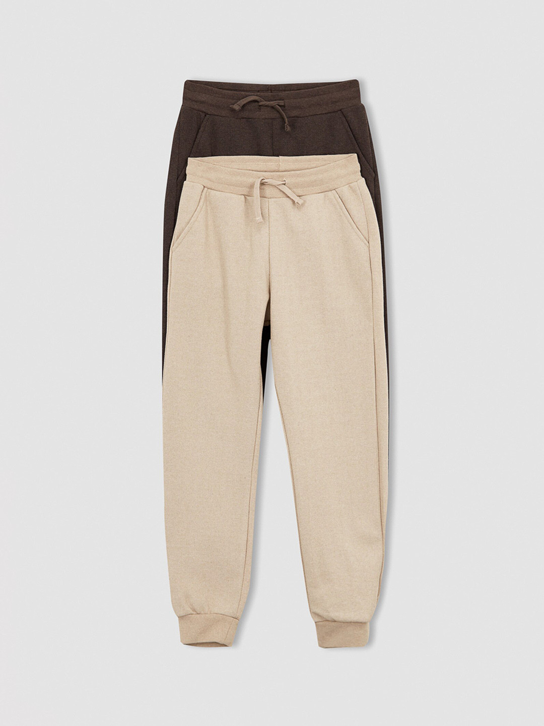 

DeFacto Boys Beige Pack of 2 Joggers Trousers