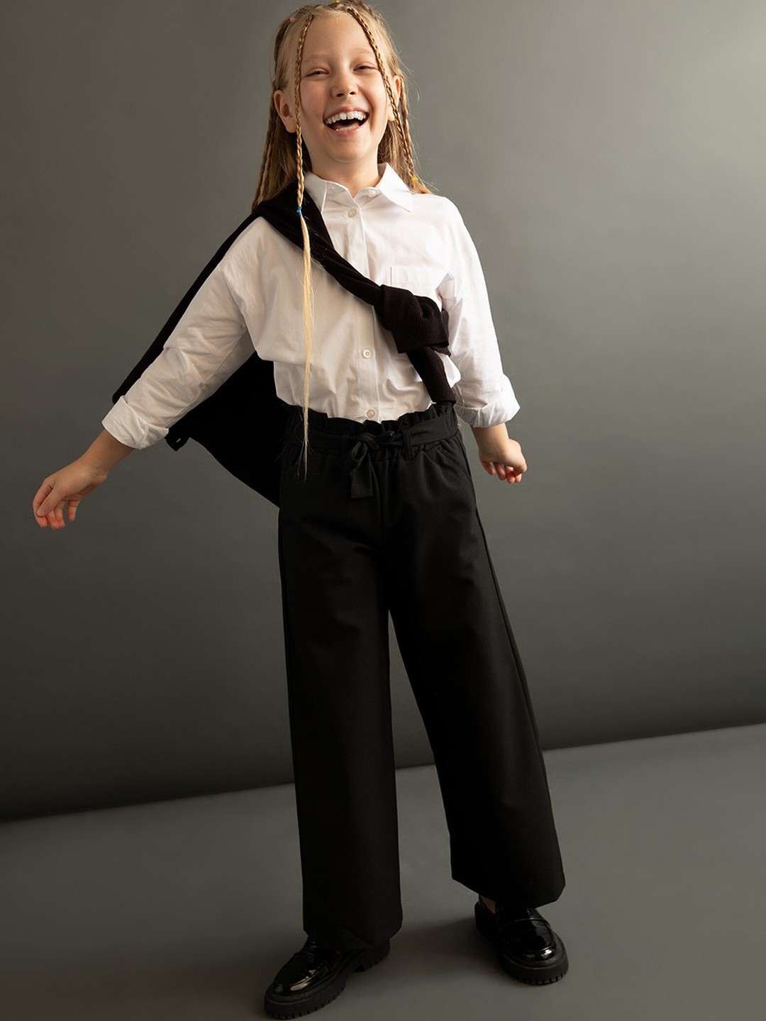 

DeFacto Girls Casual Trousers, Black