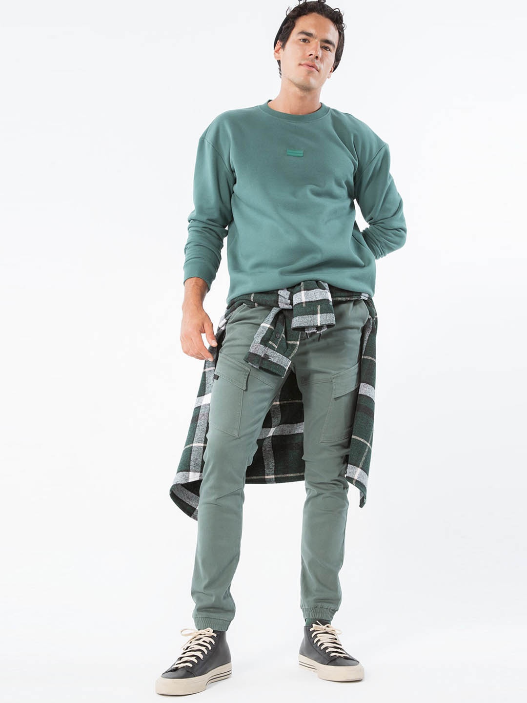 

DeFacto Men Green Joggers Trousers