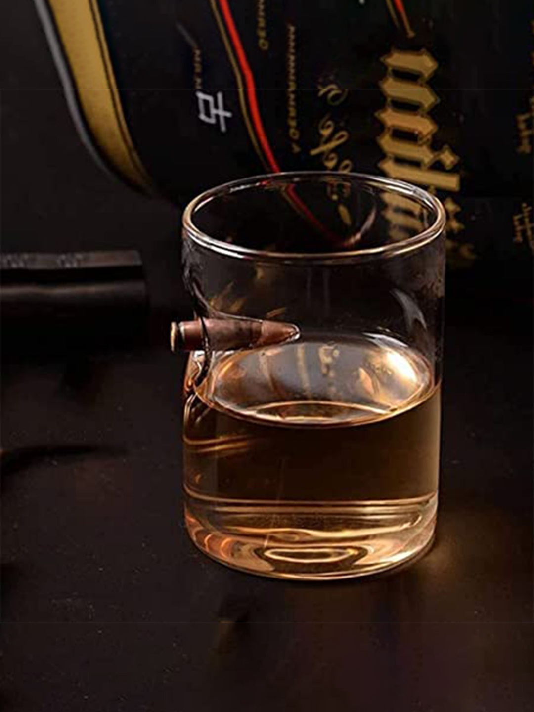 

AWAAS DECOR Set of 4 Transparent Solid Glass Mugs 300 ML Each