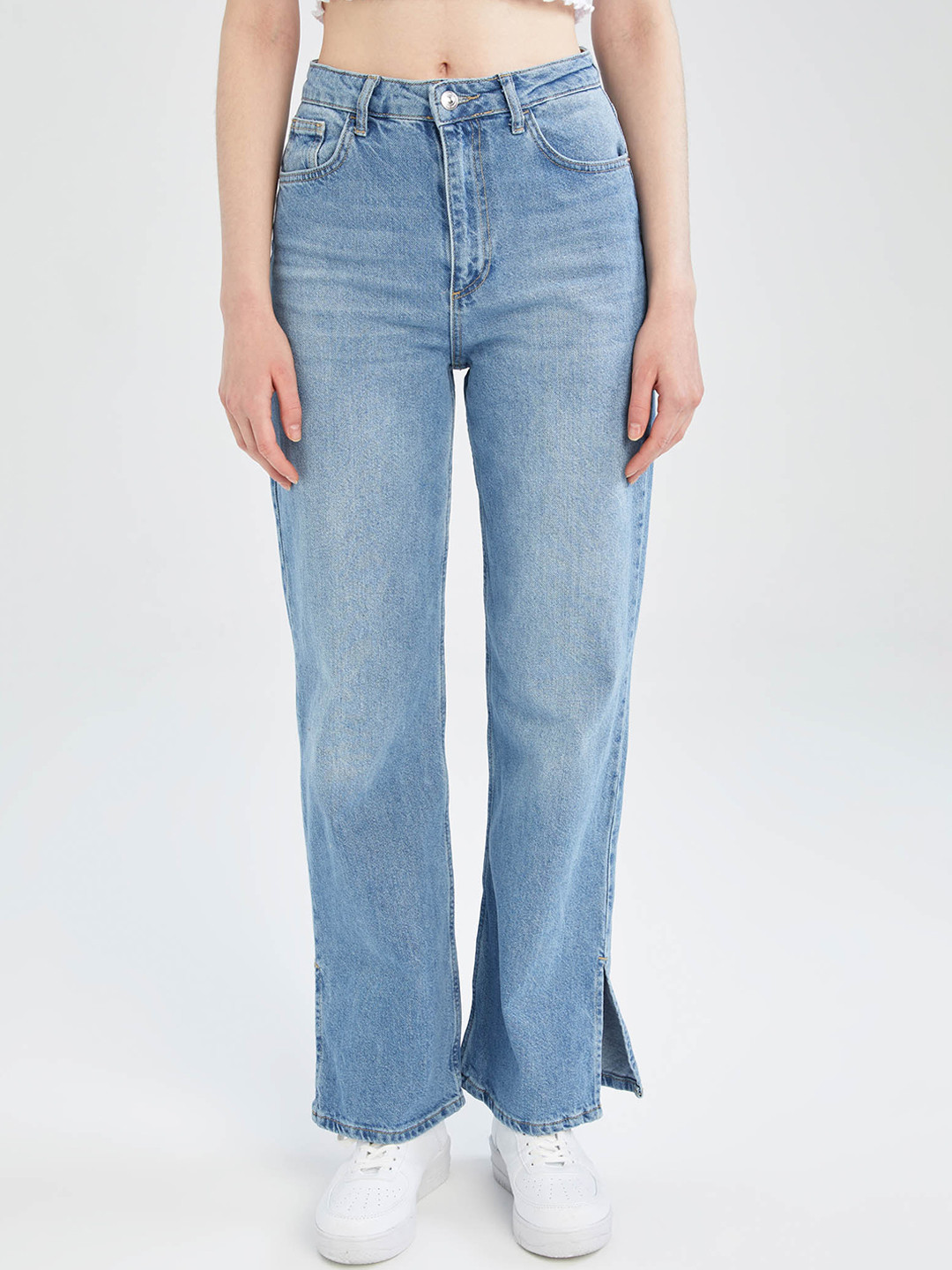 

DeFacto Women Blue Cotton Trousers