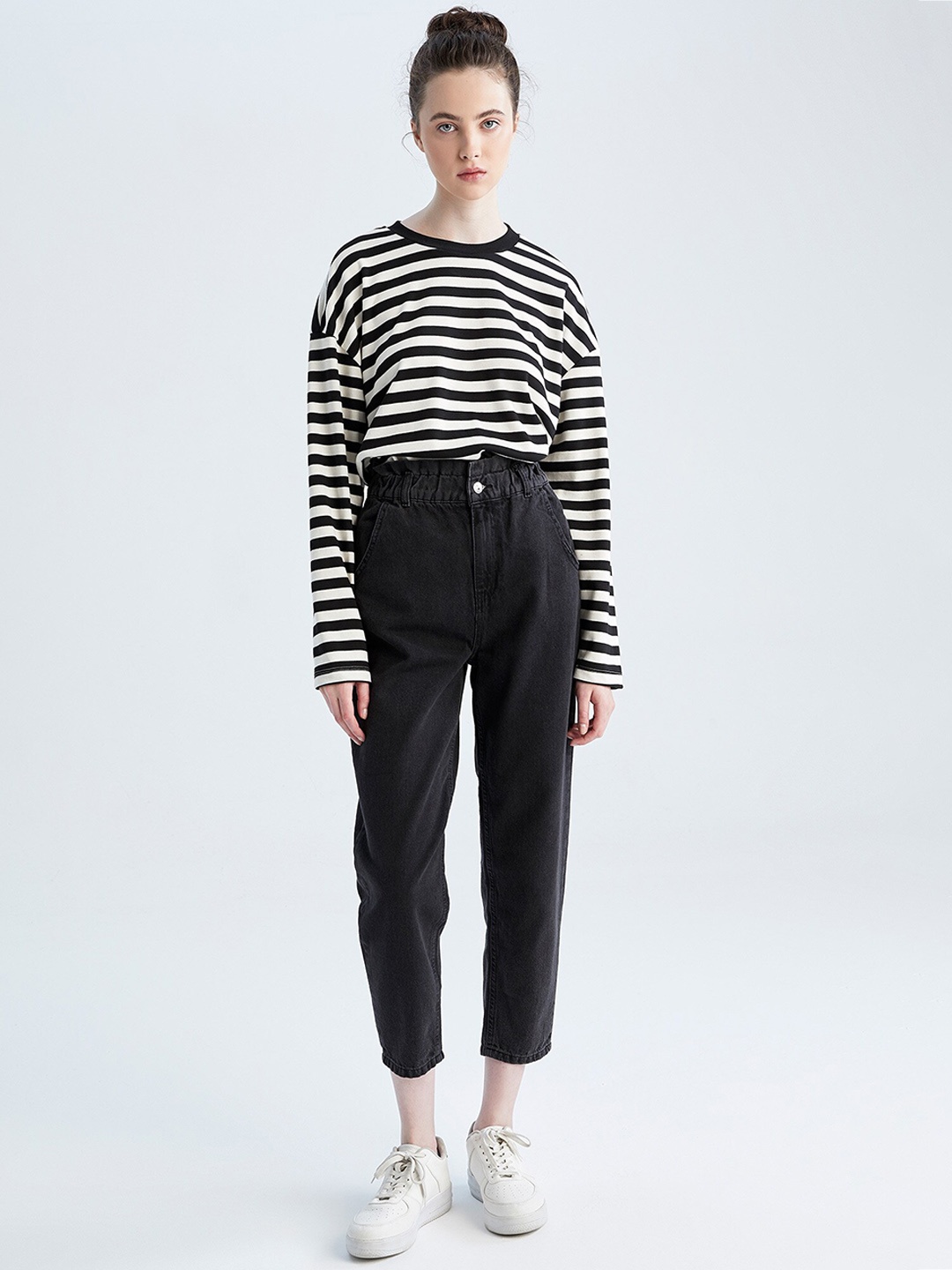 

DeFacto Women Black Cotton Trousers