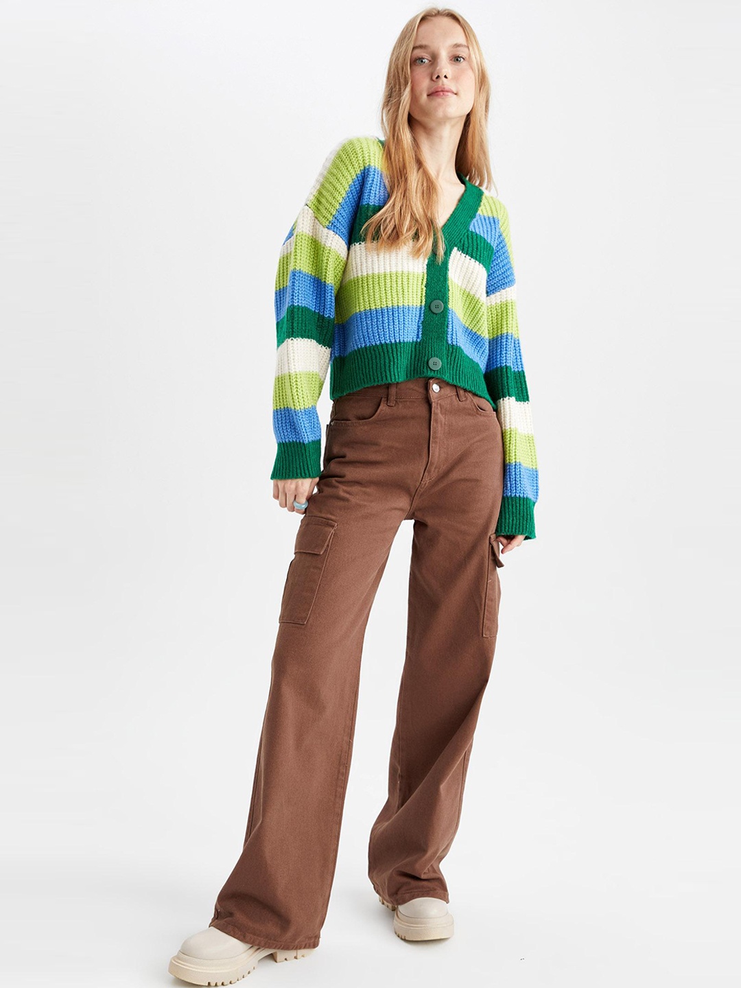 

DeFacto Women Brown Cotton Trousers
