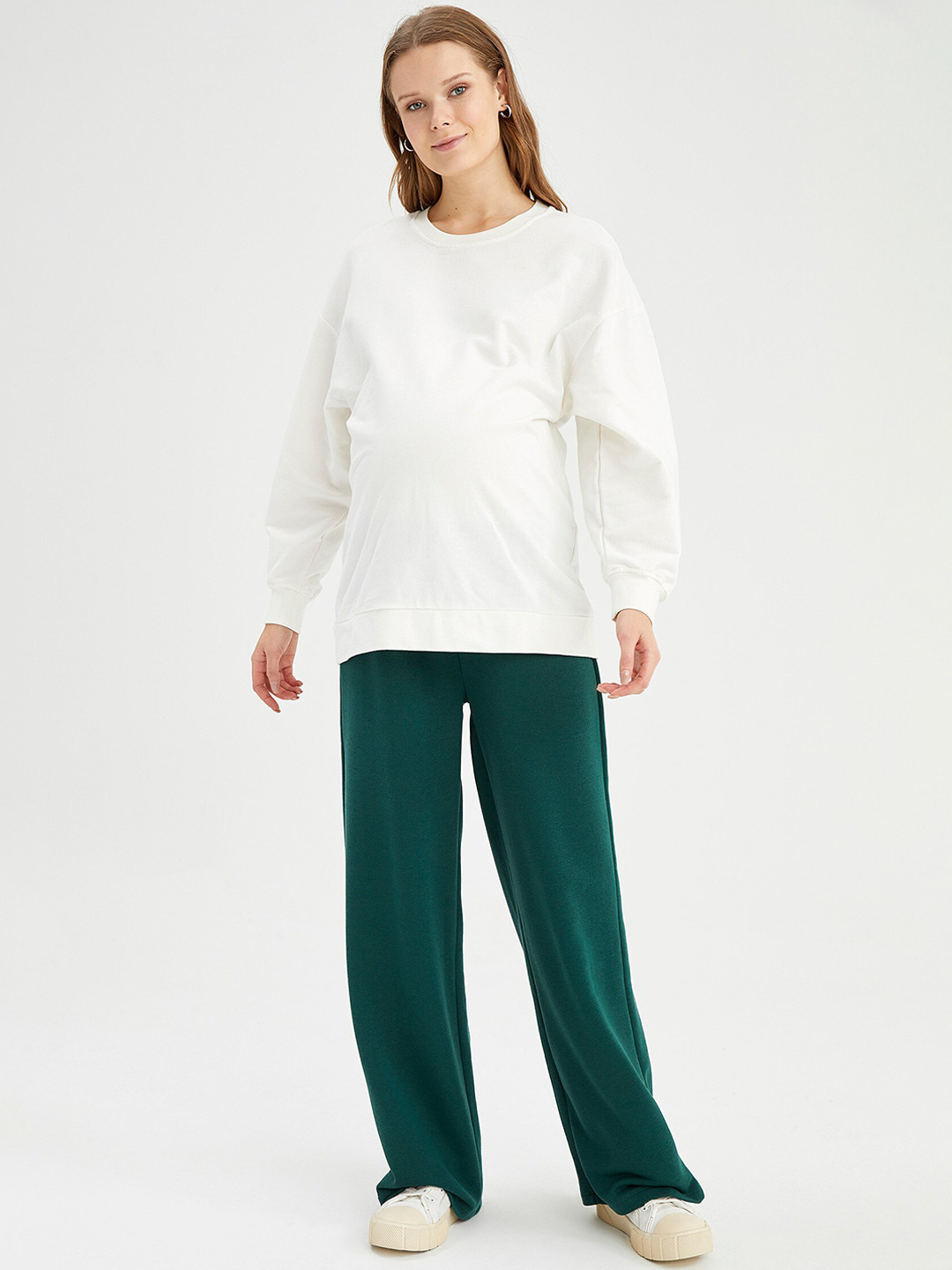 

DeFacto Women Green Cotton Trousers