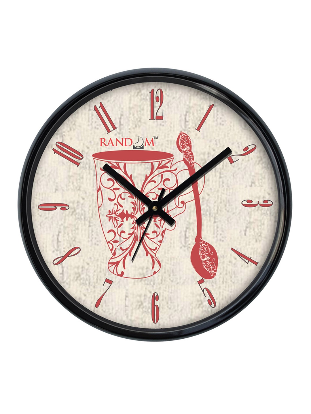 

RANDOM Beige Dial Round Analogue Plastic Wall Clock