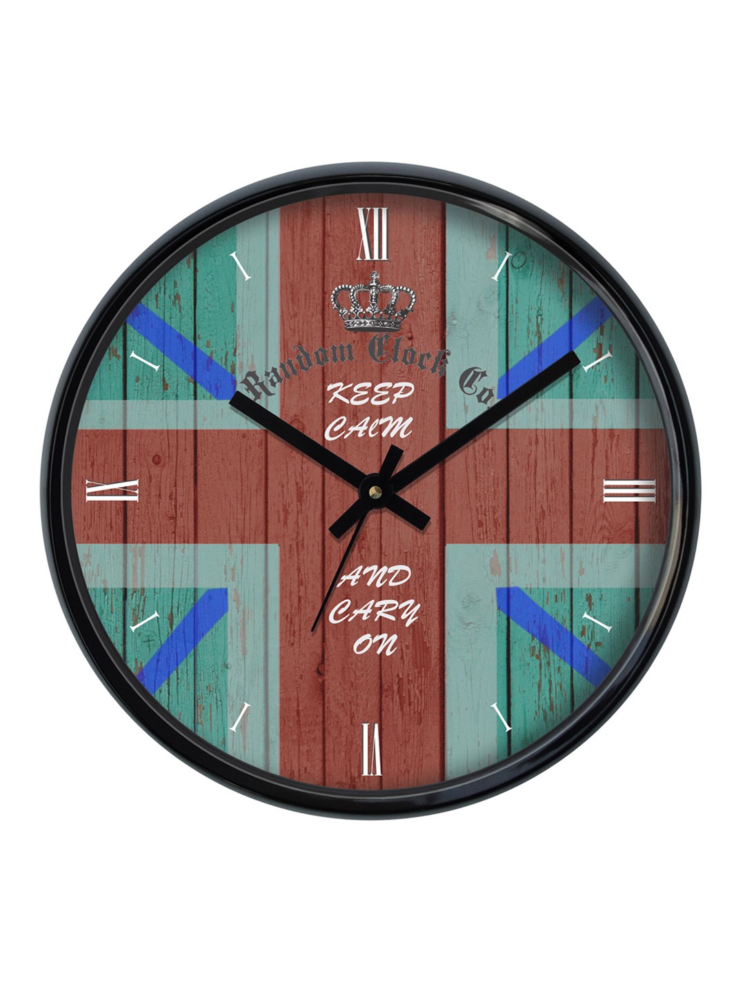 

RANDOM Brown Round Printed Analogue Wall Clock