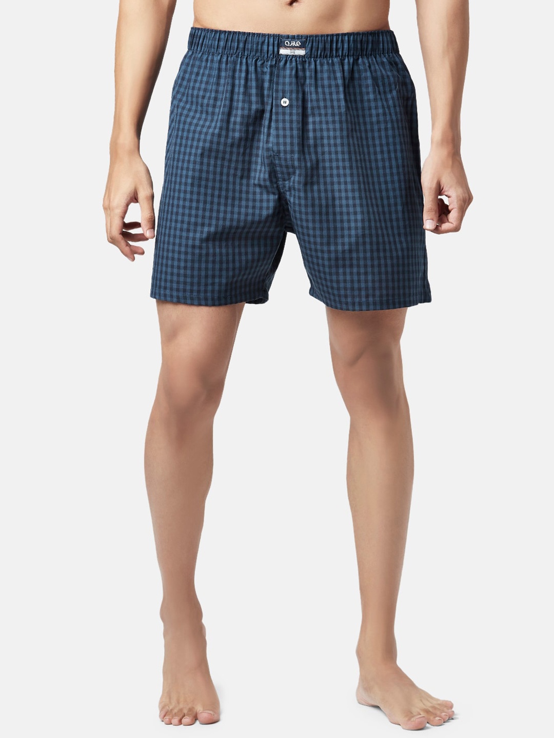 

Ajile by Pantaloons Men Blue Printed Pure Cotton Boxers 8905685184569