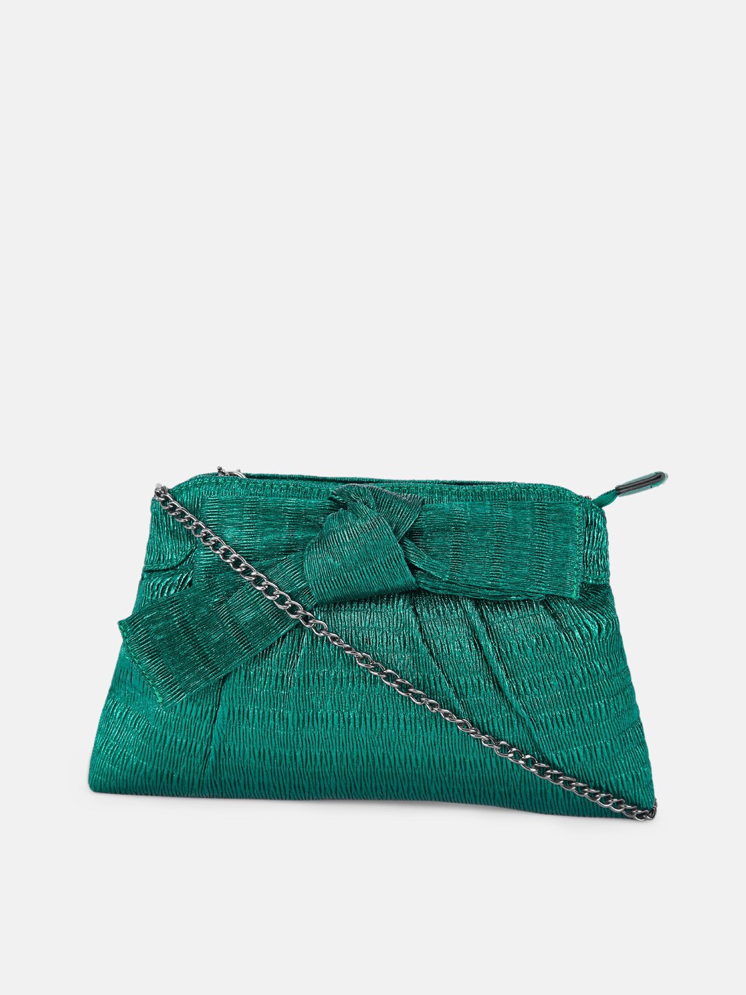 

Forever Glam by Pantaloons Self Design Sling Bag, Green