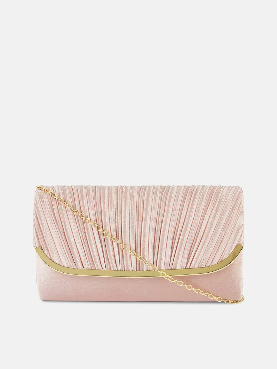 

Forever Glam by Pantaloons Pink & Gold-Toned Envelope Clutch