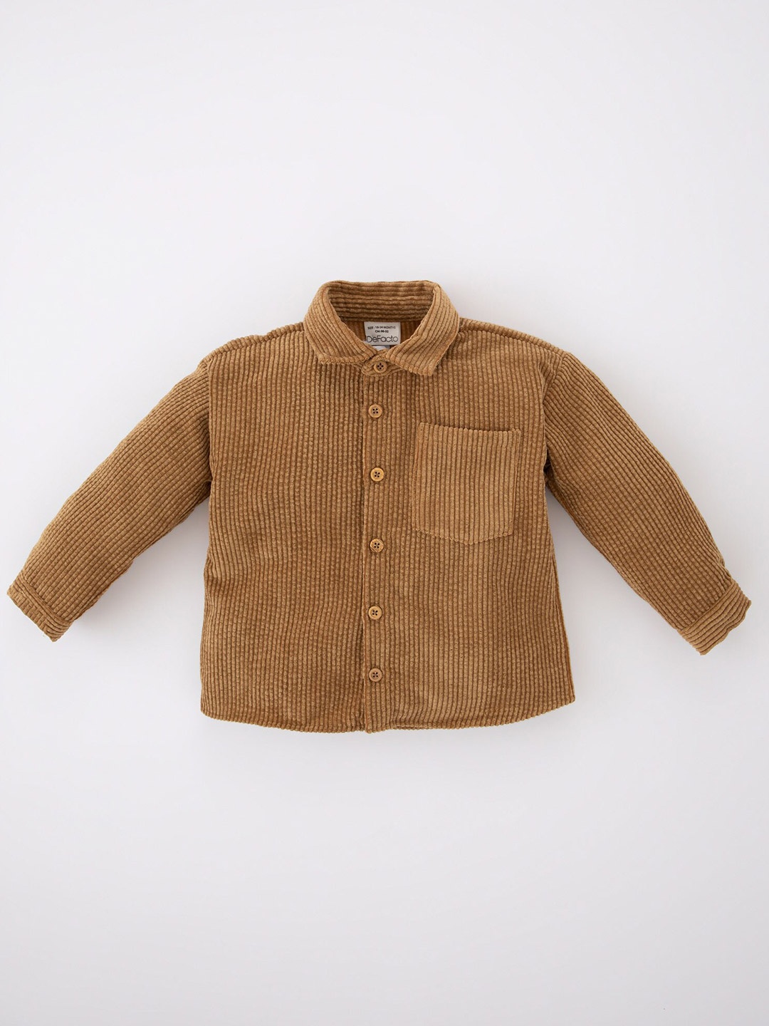 

DeFacto Boys Beige Casual Self Design Shirt