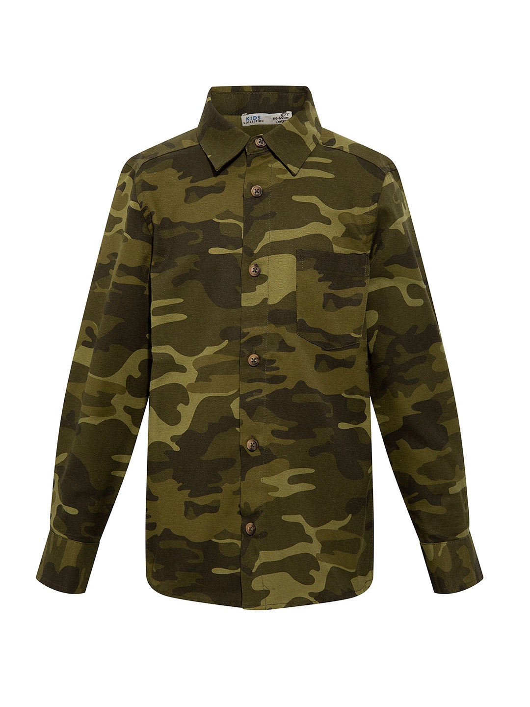 

DeFacto Boys Khaki Printed Casual Shirt