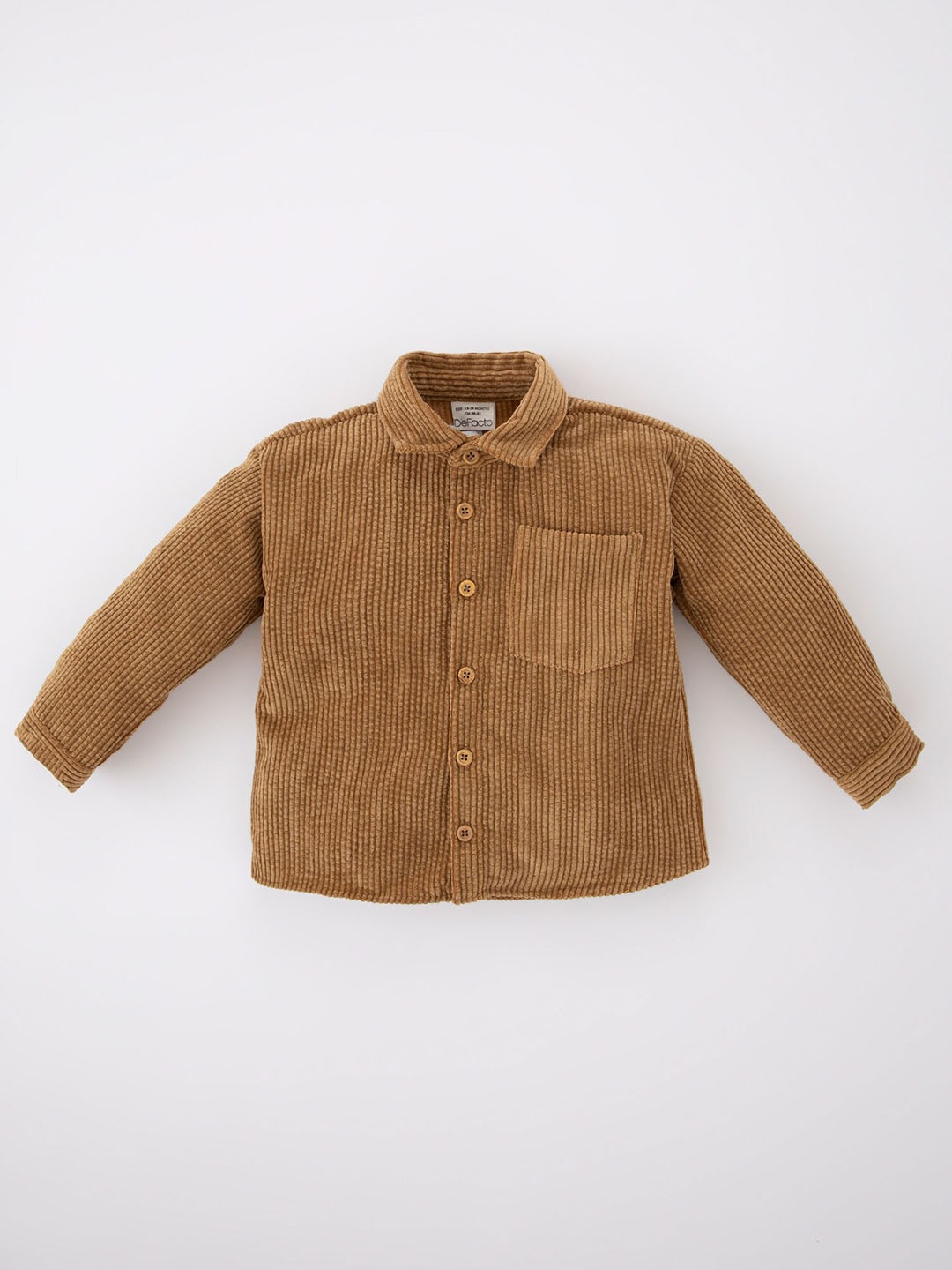 

DeFacto Boys Beige Solid Casual Shirt