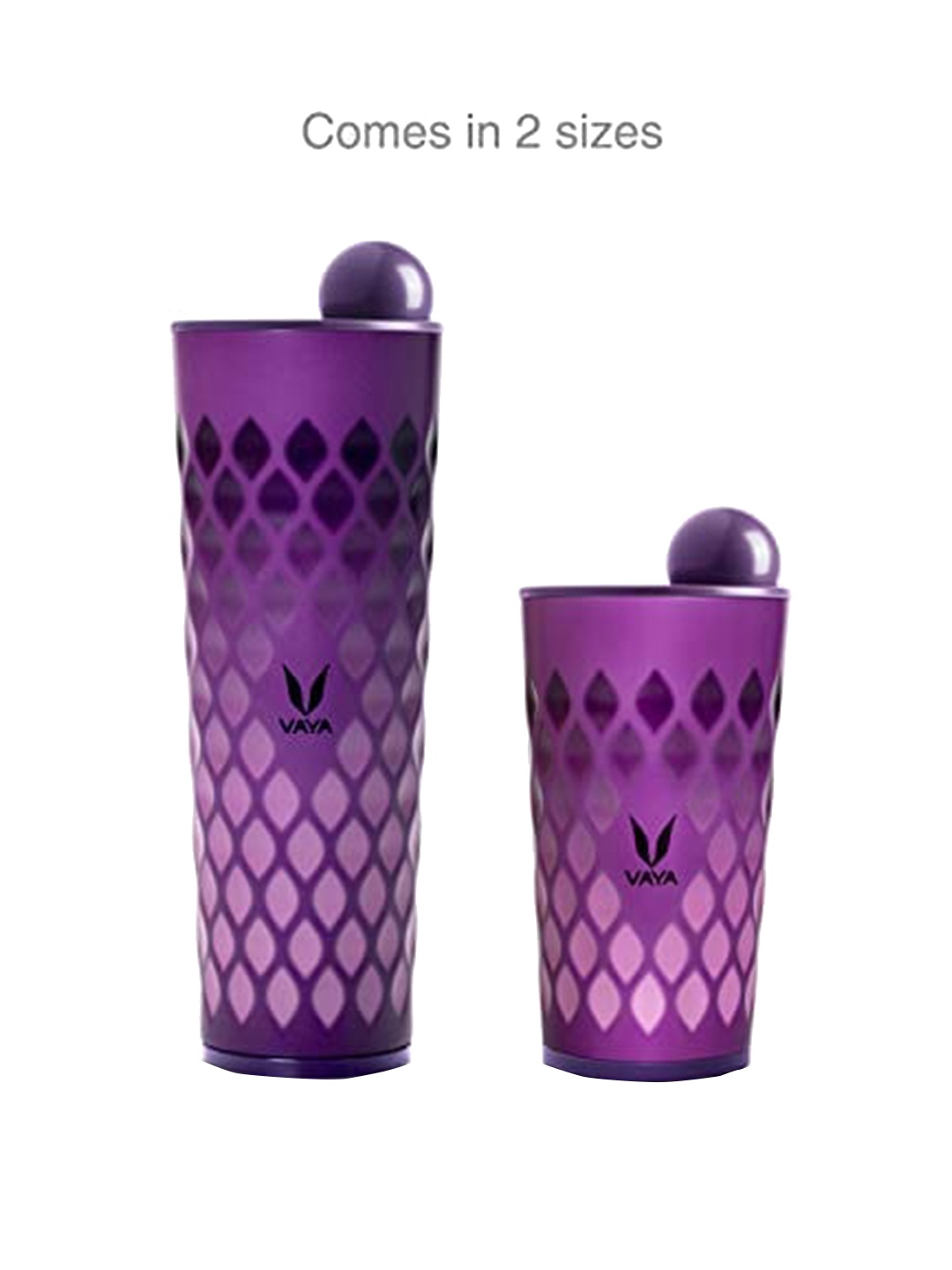 

Vaya Purple Printed Stainless Steel Water Bottle With Lid 600 ml