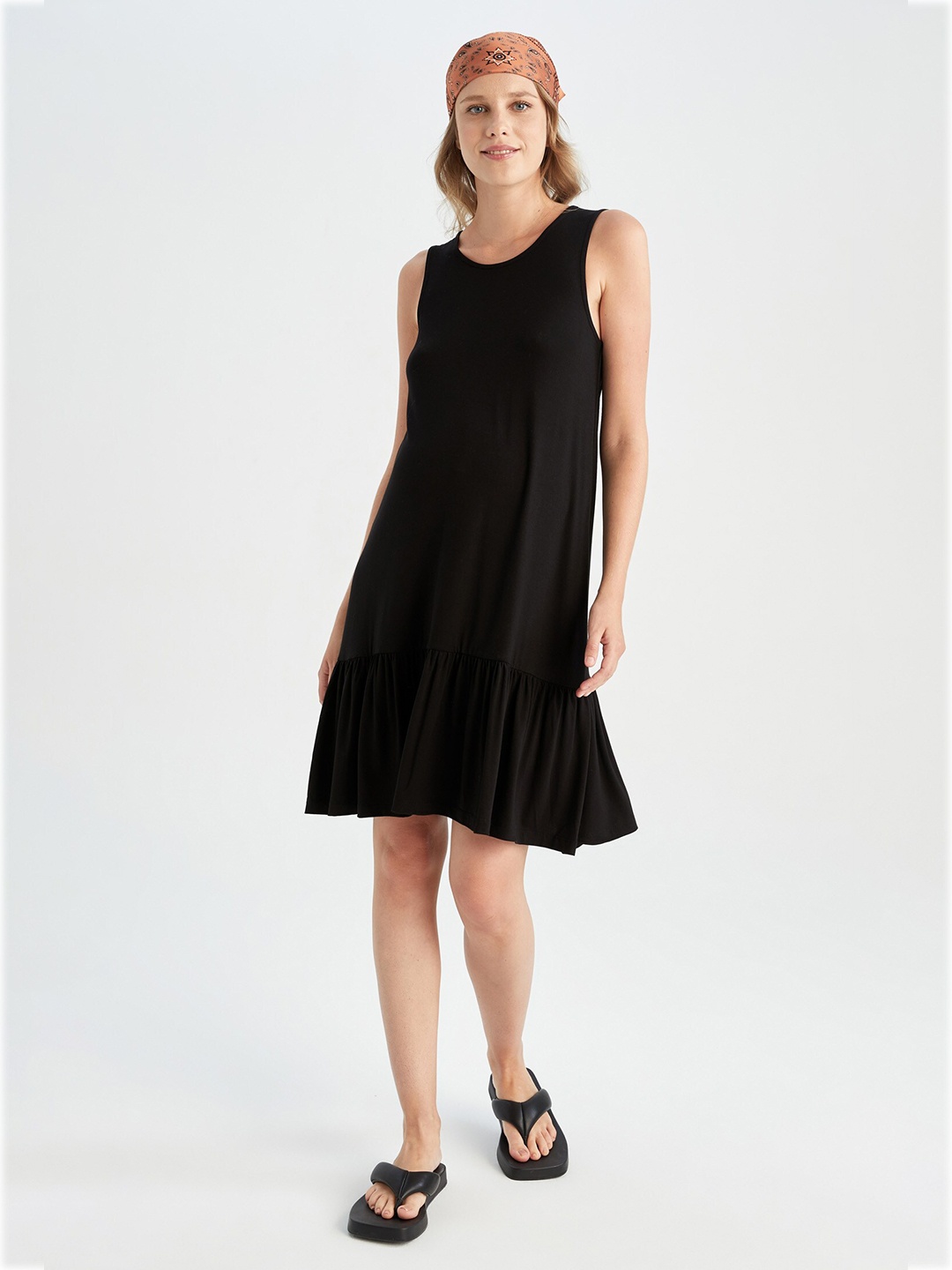 

DeFacto Women Black A-Line Maternity Dress