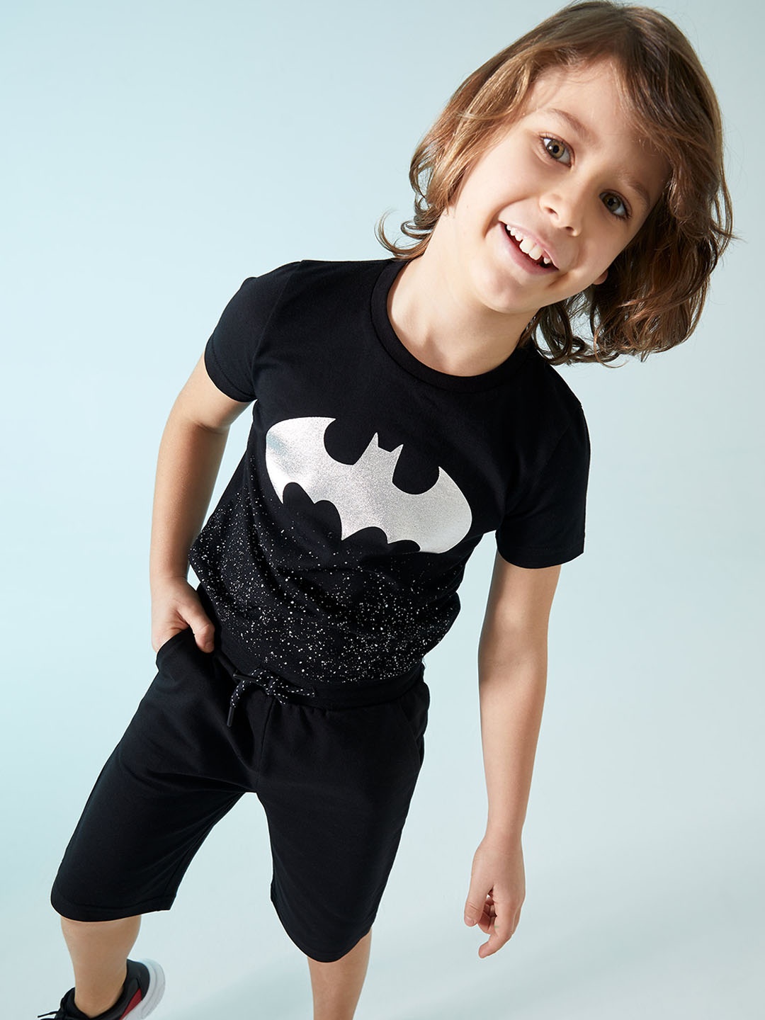 

DeFacto Boys Black Cotton Shorts
