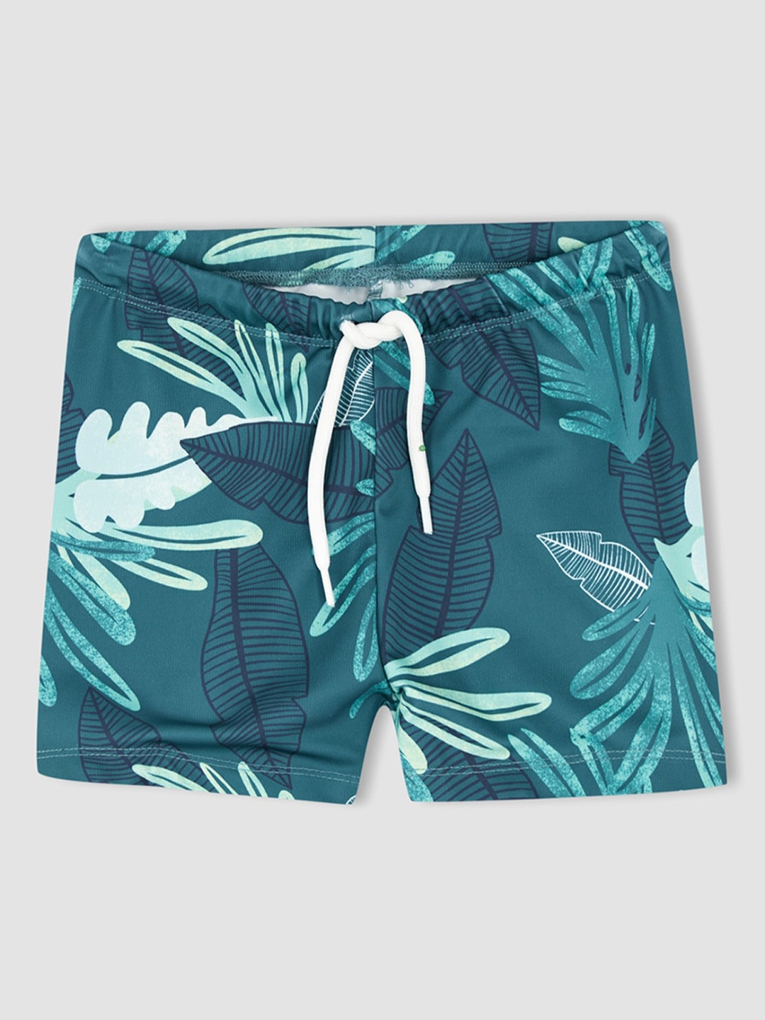 

DeFacto Boys Green Floral Printed Shorts