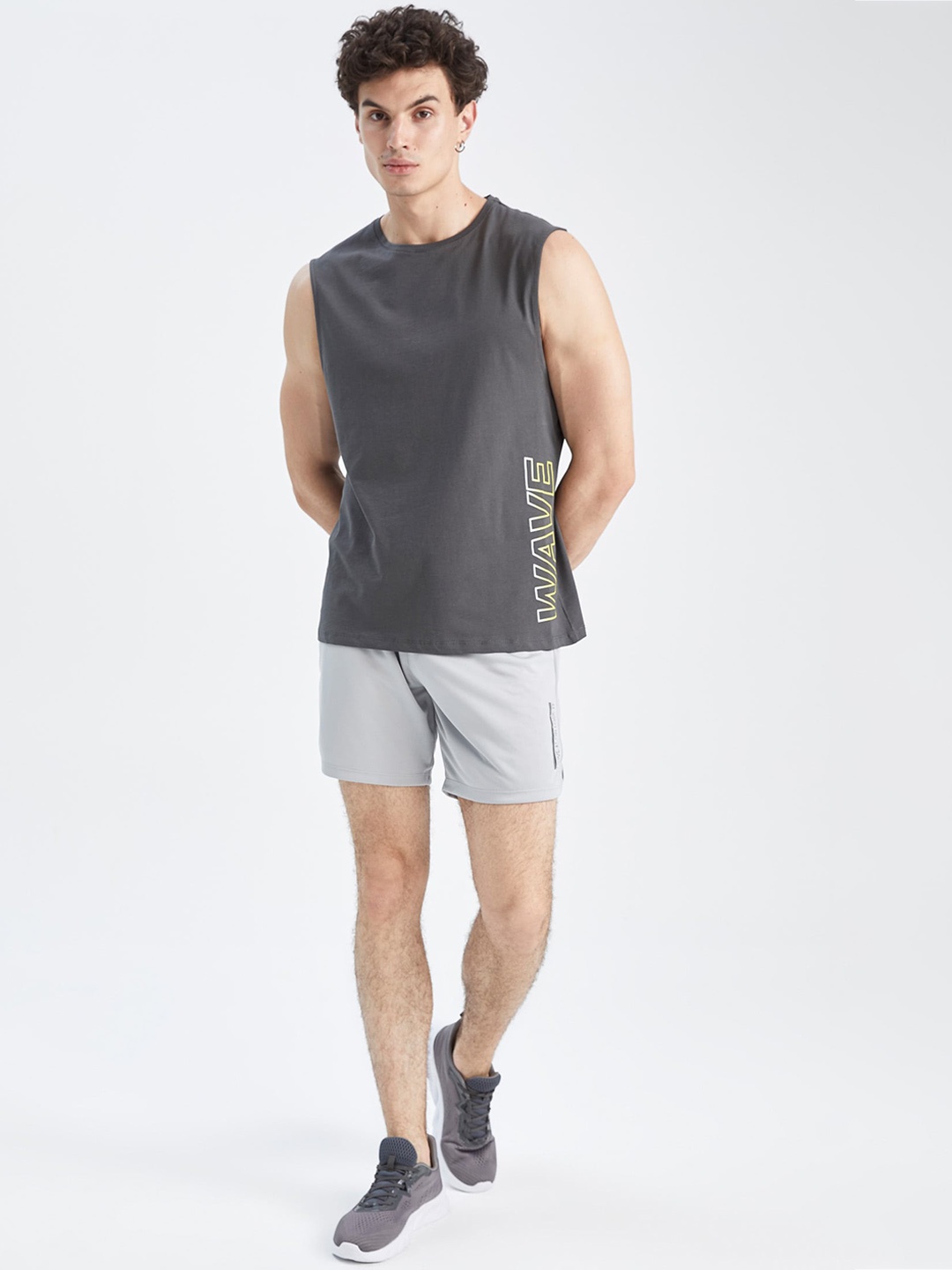 

DeFacto Men Sports Shorts, Grey