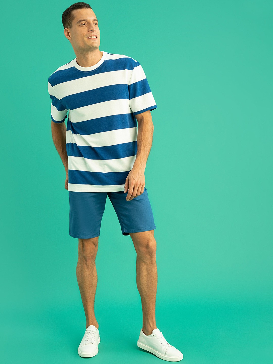

DeFacto Men Blue Cotton Shorts