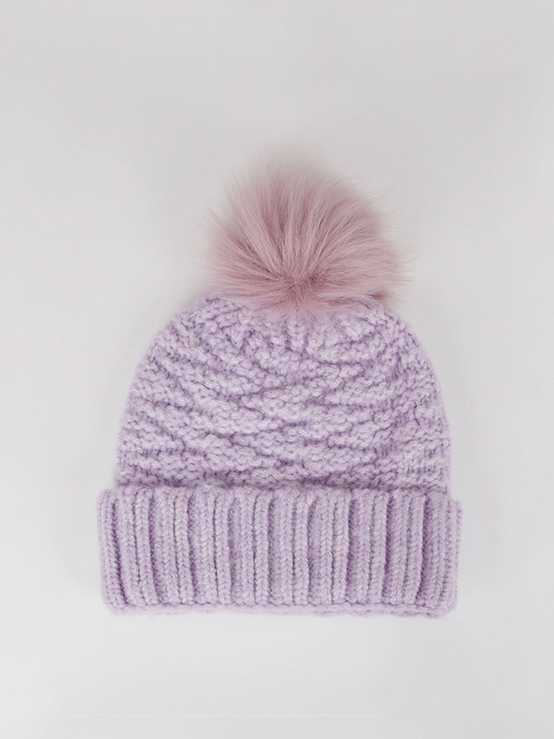 

DeFacto Women Purple Acrylic Beanie