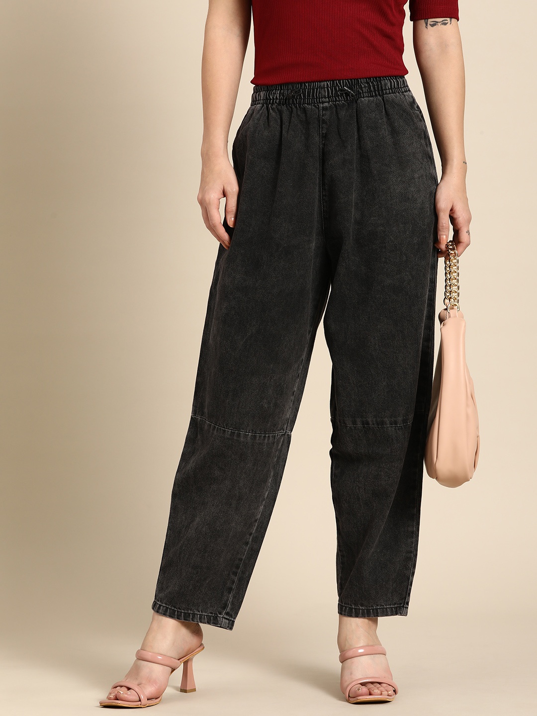 

all about you Women Black Non-Stretchable Jeans