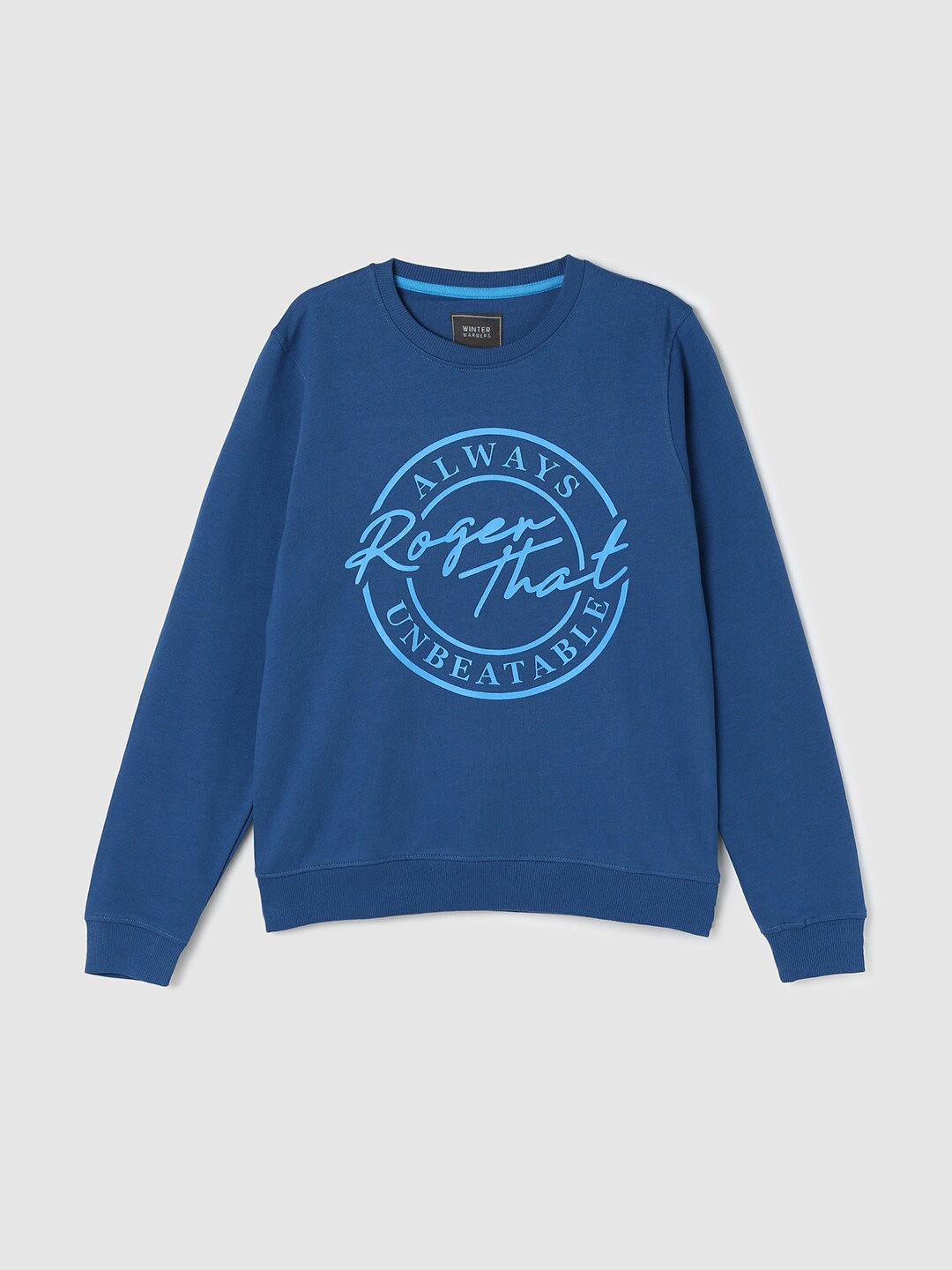 

max Boys Printed Sweatshirt, Blue