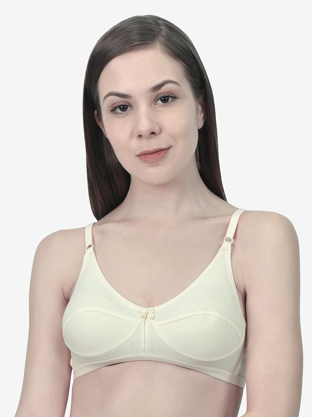 

Innocence Cream-Coloured Non-Wired Non-Padded Everyday Cotton Bra