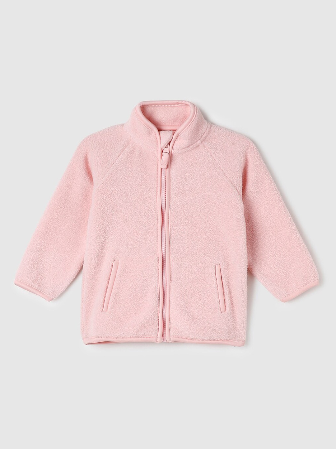 

max Girls Pink Mock Collar Tailored Jacket