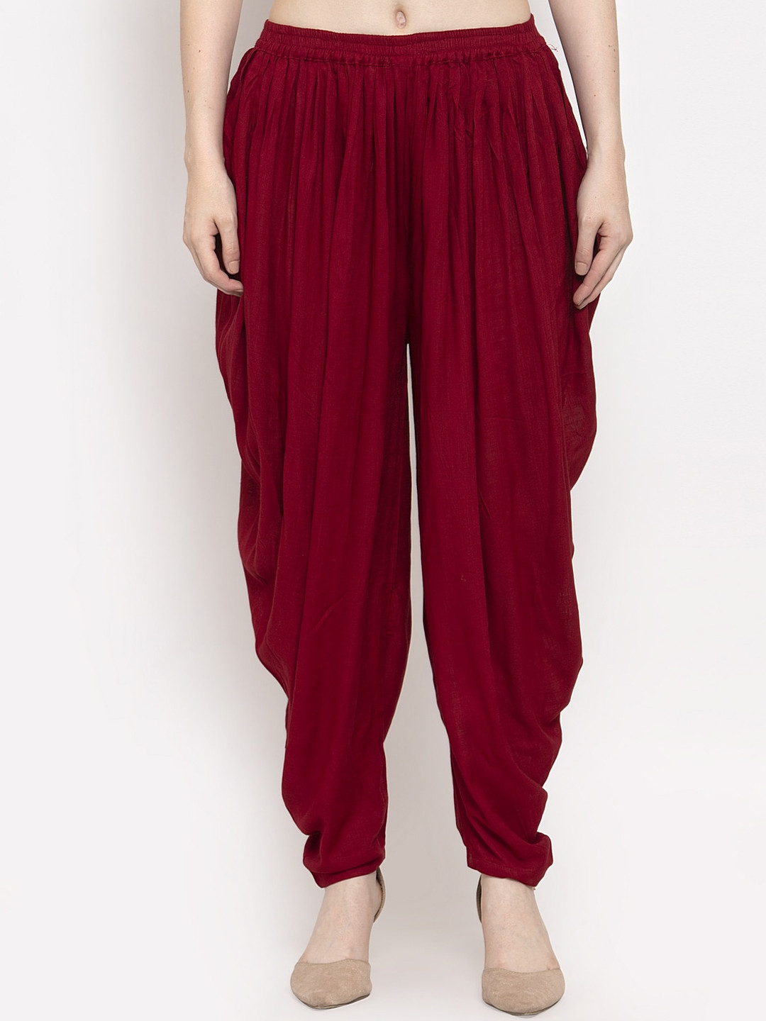 

Clora Creation Women Maroon Solid Dhotis Pants