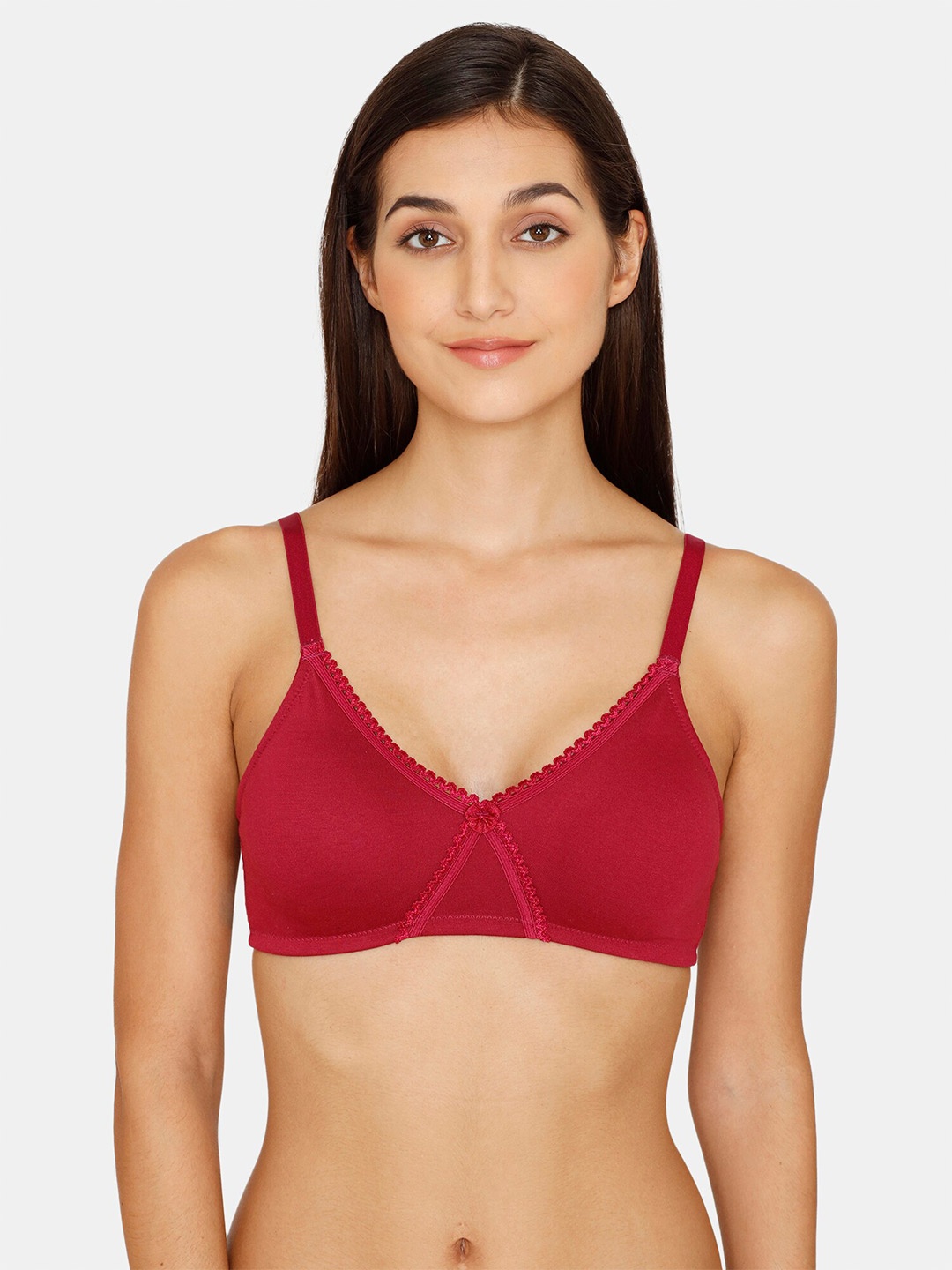 

Rosaline by Zivame Red Full coverage T-Shirt Bra