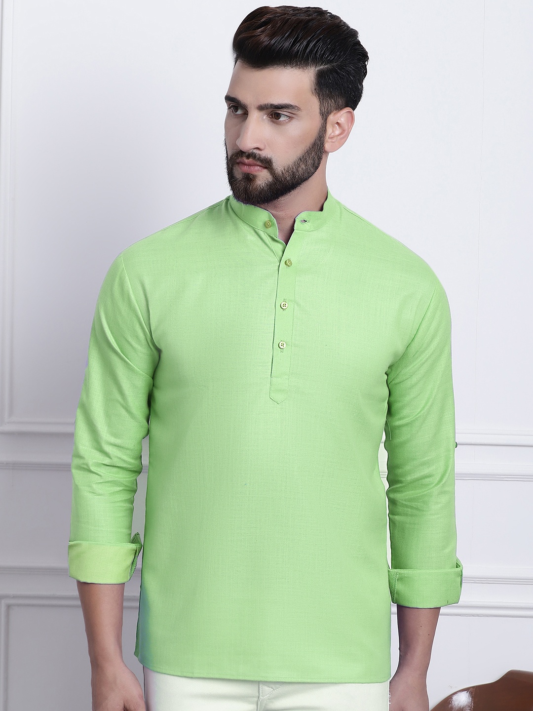 

SOJANYA Men Green Kurta