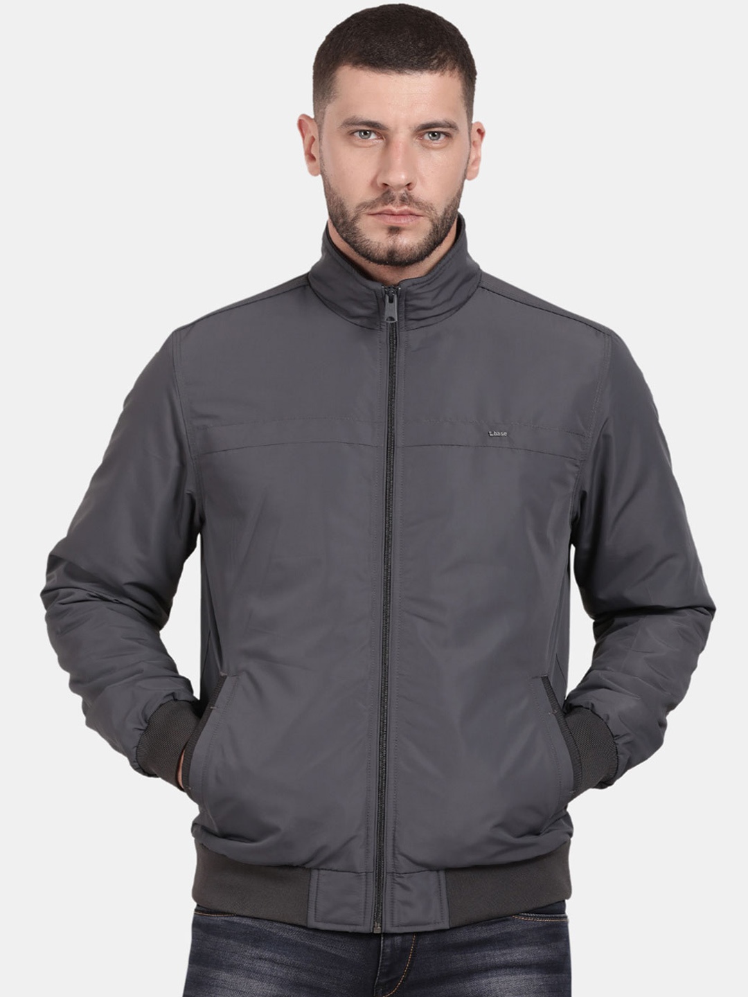 

t-base Men Insulator Bomber Jacket, Grey
