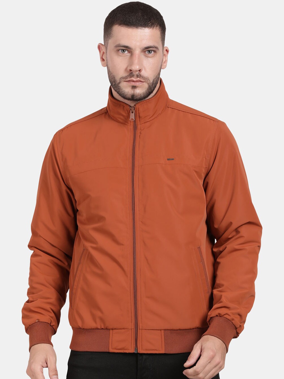 

t-base Men Rust Windcheater Bomber Jacket
