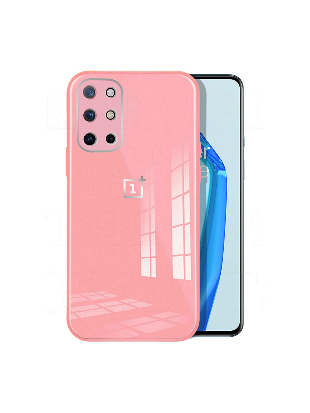 

Karwan Pink Solid Shock Proof OnePlus 8T Back Cover