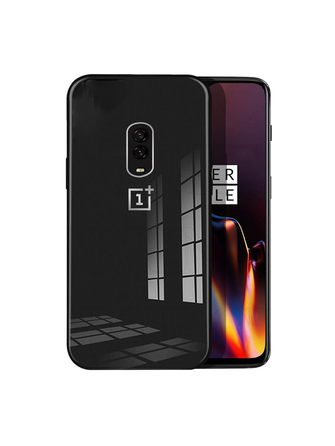 

Karwan Black Solid OnePlus 6T Back Case