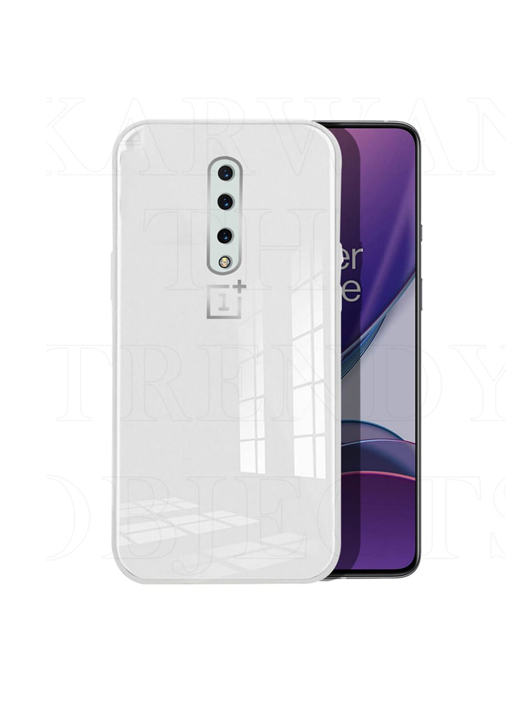 

Karwan White Solid OnePlus 8 Back Cover