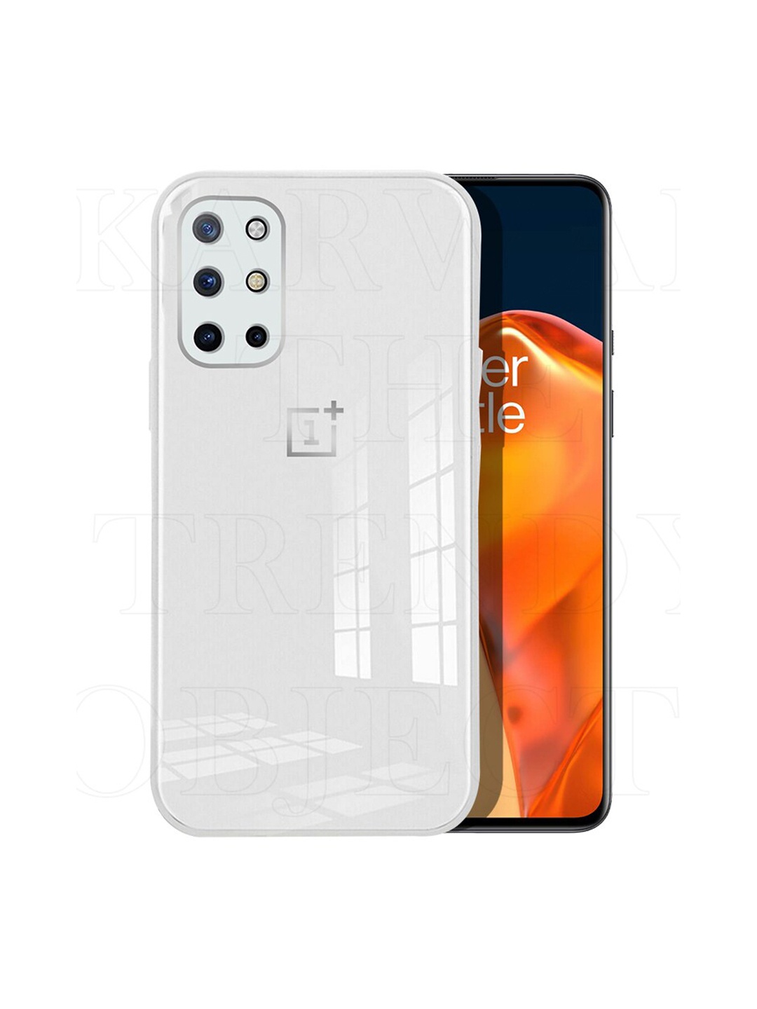 

Karwan White Solid Shock Proof OnePlus 9R 5G Phone Back Cover