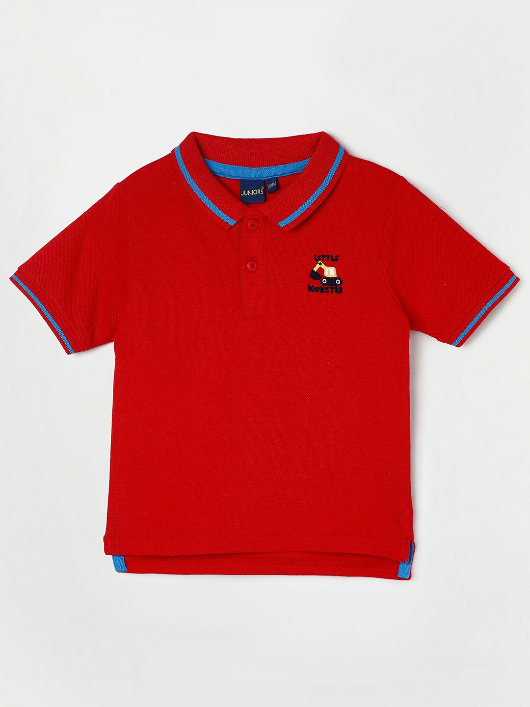 

Juniors by Lifestyle Boys Red Polo Collar Cotton T-shirt
