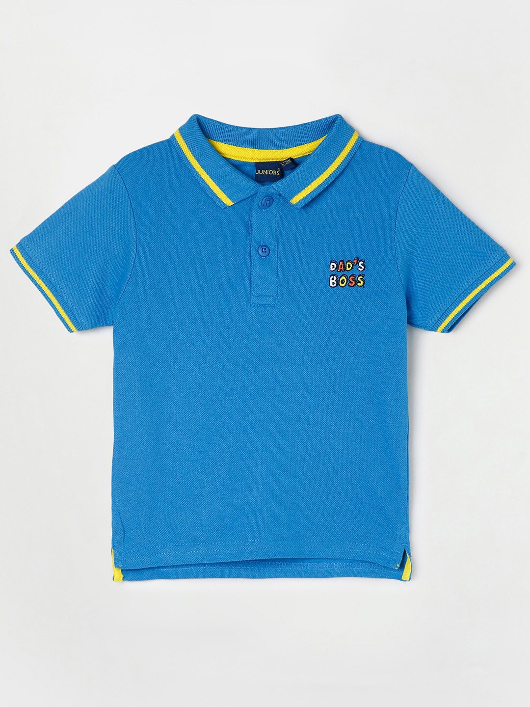 

Juniors by Lifestyle Boys Blue Polo Collar Cotton T-shirt