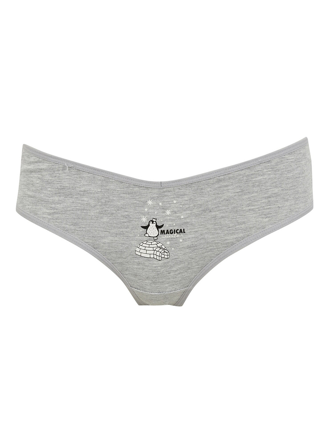 

DeFacto Women Grey & White Solid Basic Briefs 231528397