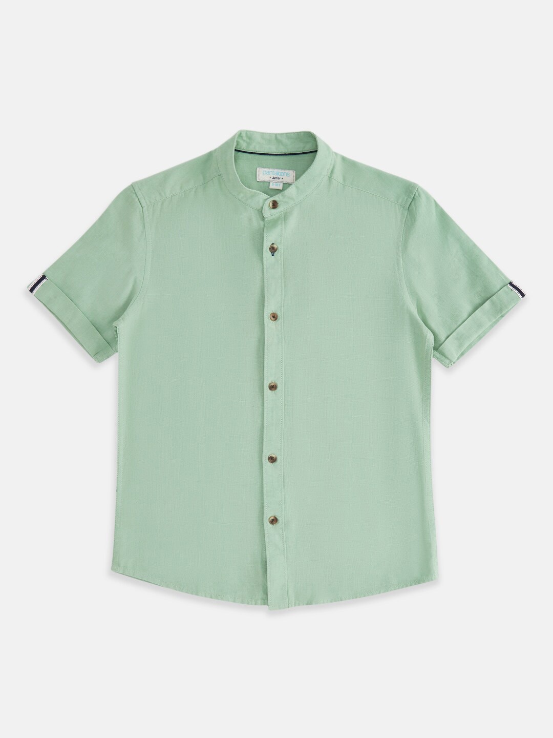 

Pantaloons Junior Boys Olive Green Casual Shirt