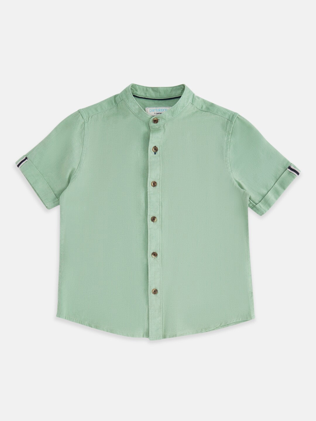 

Pantaloons Junior Boys Olive Green Casual Shirt
