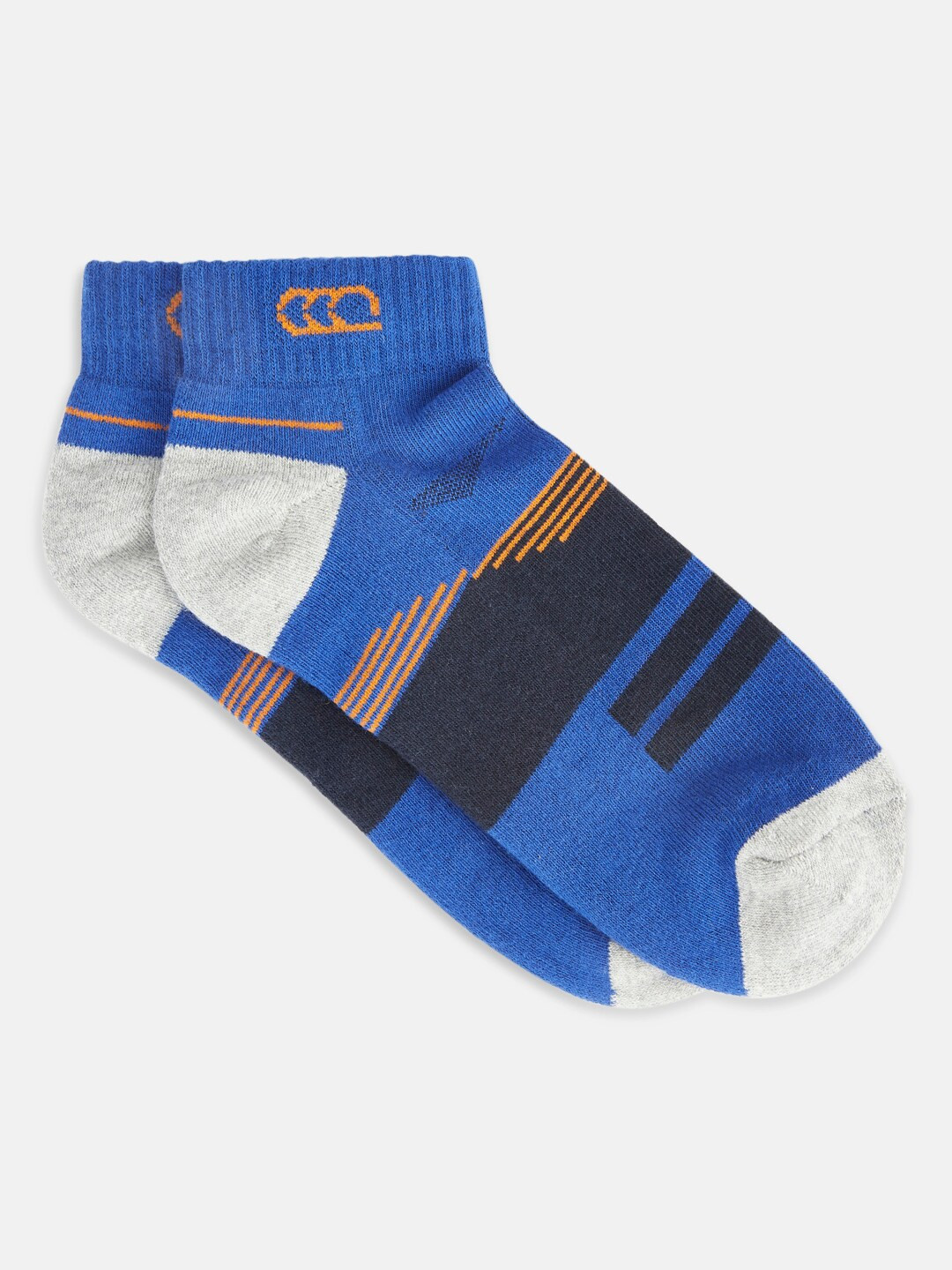 

Ajile by Pantaloons Men Blue Colourblocked Ankle Length Socks