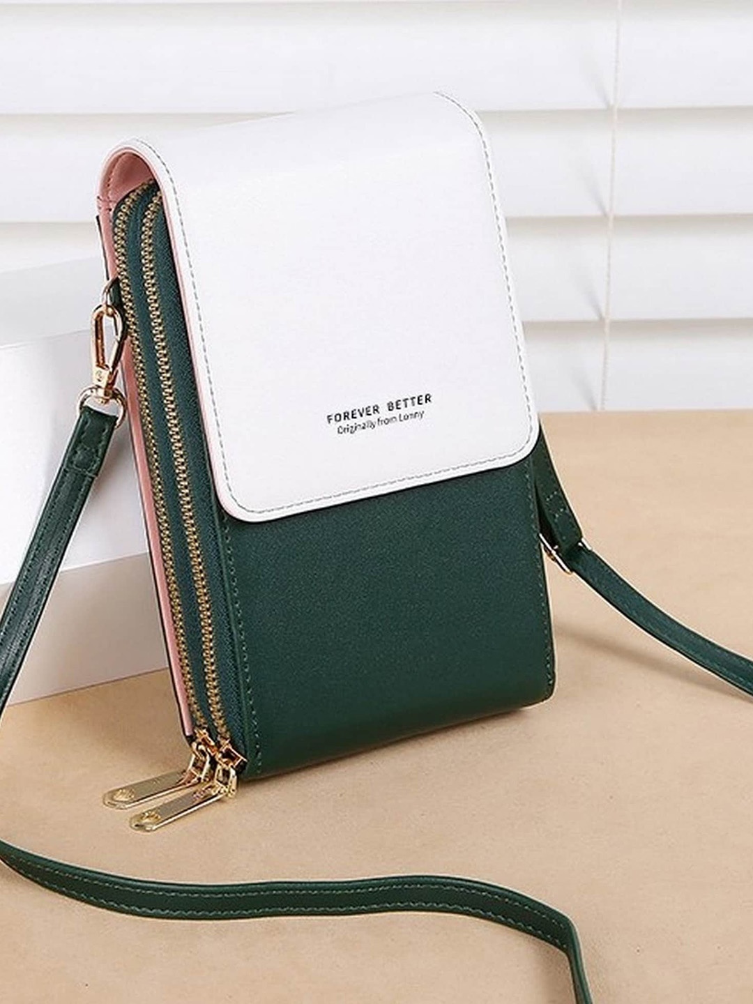 

Diva Dale Black Colourblocked PU Structured Sling Bag