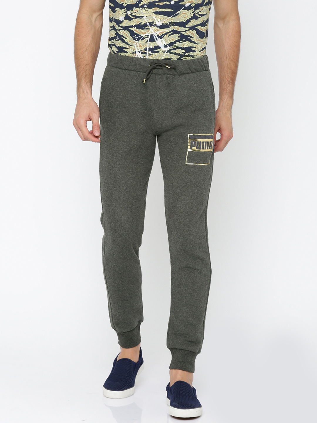 

Puma Charcoal Grey Rebel Gold Joggers
