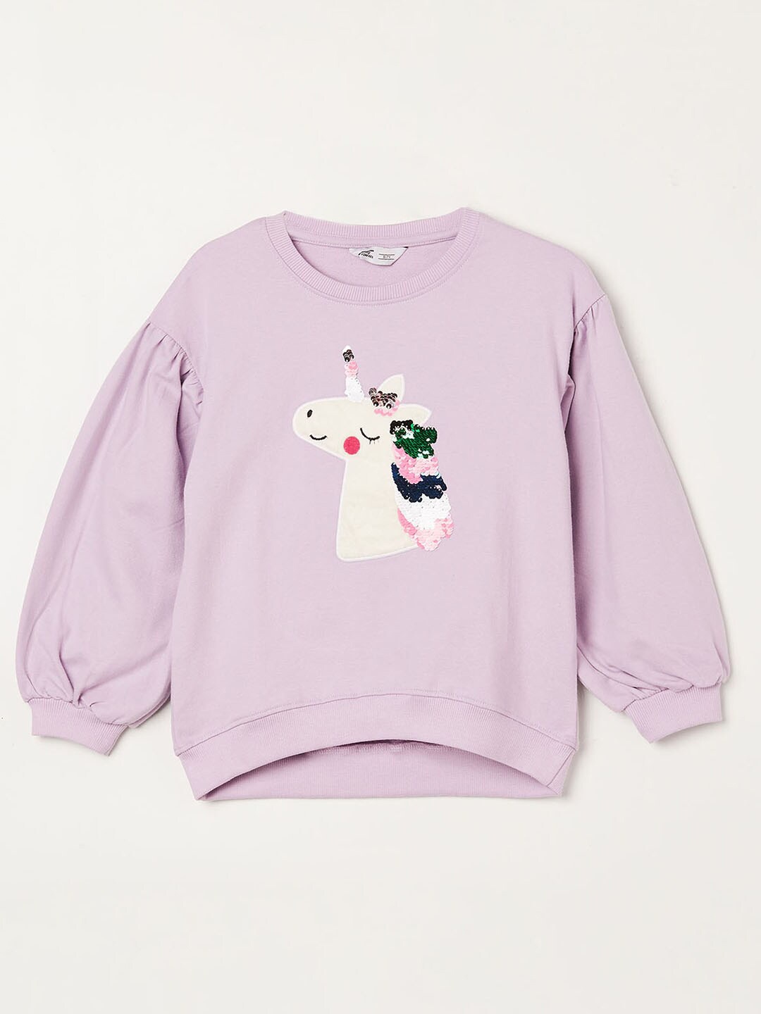 

Fame Forever by Lifestyle Girls Purple Printed Cotton Sweatshirt